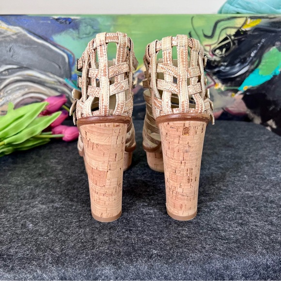 Opening Ceremony-Platform Caged Straps Buckled Sandals-7 NEW CONDITION - Picture 6 of 10